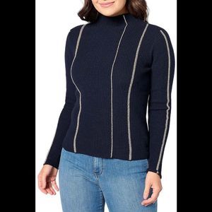 Studio Park x Kerstin Lindquist Metallic Stripe Sweater Navy - Regular